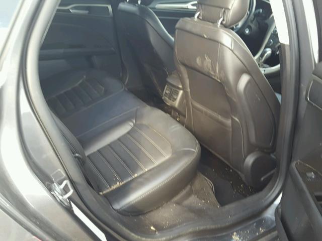 3FA6P0H95ER360581 - 2014 FORD FUSION GRAY photo 6