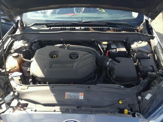 3FA6P0H95ER360581 - 2014 FORD FUSION GRAY photo 7