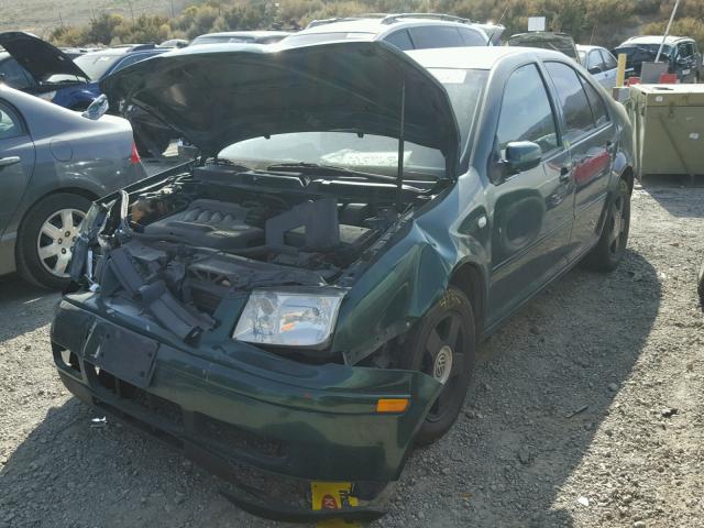 3VWST29M91M012841 - 2001 VOLKSWAGEN JETTA GREEN photo 2