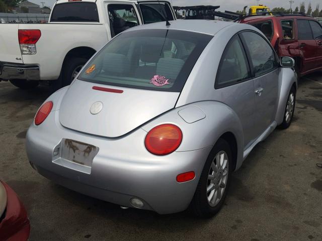 3VWCK21C04M401592 - 2004 VOLKSWAGEN NEW BEETLE 银色 照片 4
