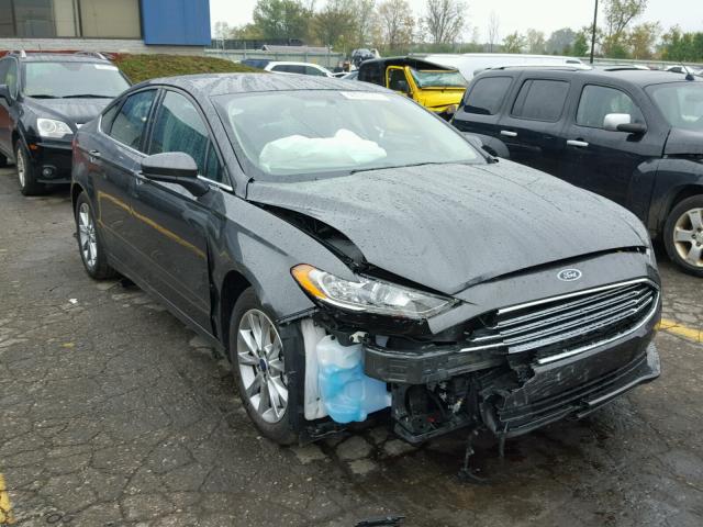 3FA6P0HD0HR328646 - 2017 FORD FUSION GRAY photo 1