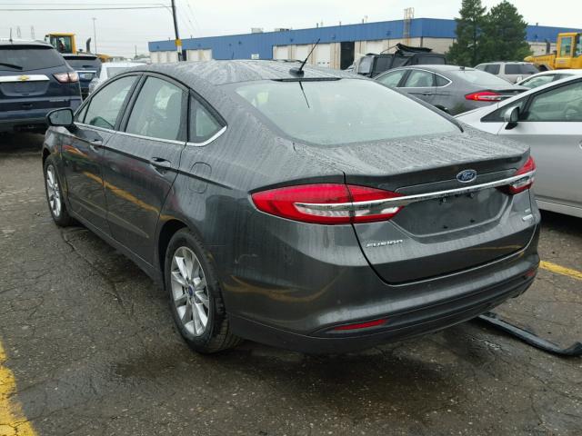 3FA6P0HD0HR328646 - 2017 FORD FUSION GRAY photo 3