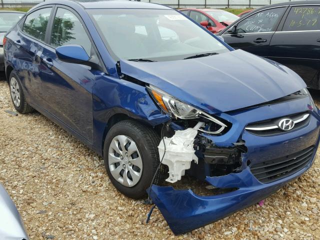 KMHCT4AE4GU981857 - 2016 HYUNDAI ACCENT SE BLUE photo 9