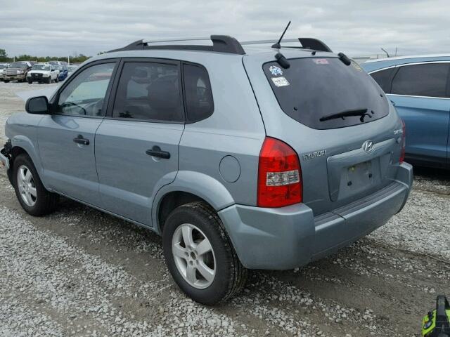 KM8JM12B77U537797 - 2007 HYUNDAI TUCSON GLS BLUE photo 3