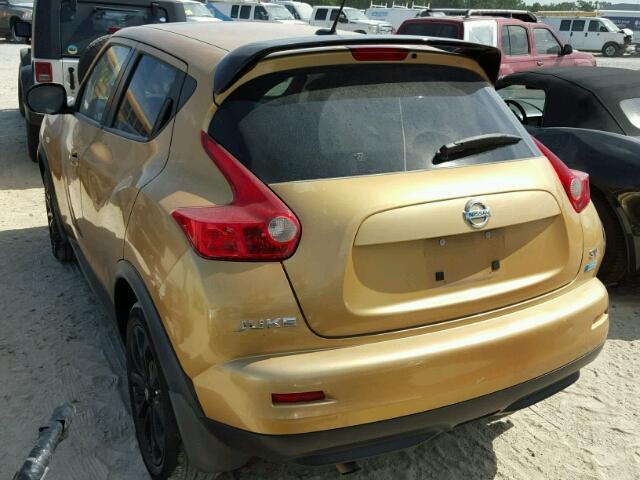 JN8AF5MR6DT211317 - 2013 NISSAN JUKE S GOLD photo 3