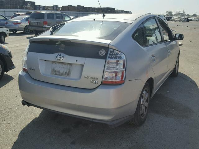 JTDKB20U577556016 - 2007 TOYOTA PRIUS SILVER photo 4