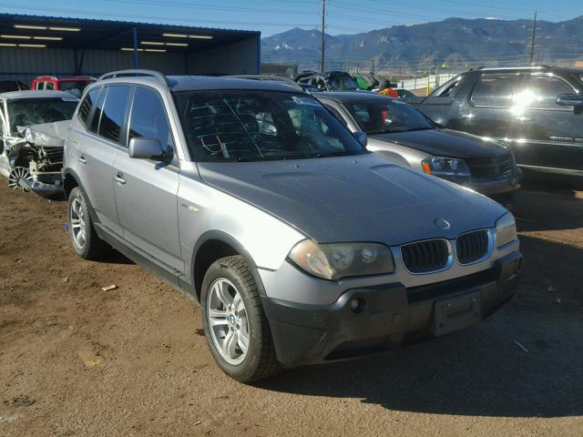 WBXPA93444WA65344 - 2004 BMW X3 3.0I GRAY photo 1