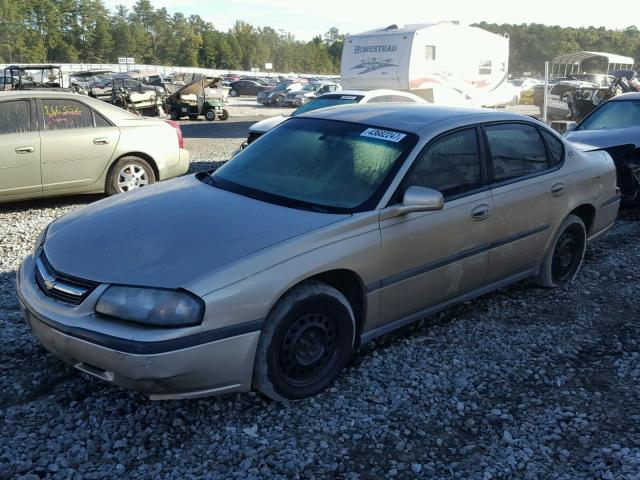 2G1WF52E159342772 - 2005 CHEVROLET IMPALA TAN photo 2