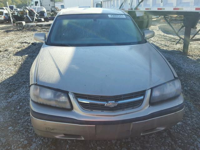 2G1WF52E159342772 - 2005 CHEVROLET IMPALA TAN photo 9