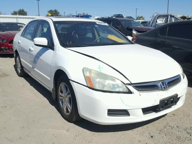 1HGCM568X6A034740 - 2006 HONDA ACCORD EX WHITE photo 1