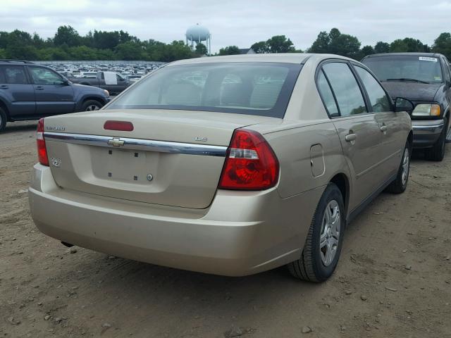 1G1ZS51F26F144259 - 2006 CHEVROLET MALIBU LS ოქროსფერი ფოტო 4