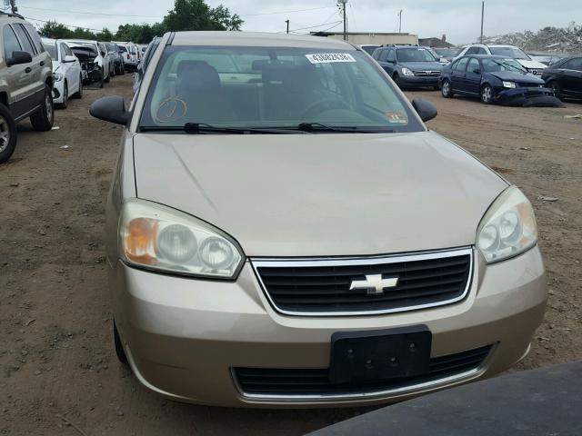 1G1ZS51F26F144259 - 2006 CHEVROLET MALIBU LS ოქროსფერი ფოტო 9