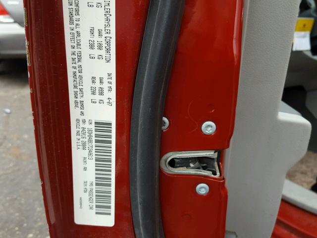 1B3HB48B17D340613 - 2007 DODGE CALIBER RED photo 10