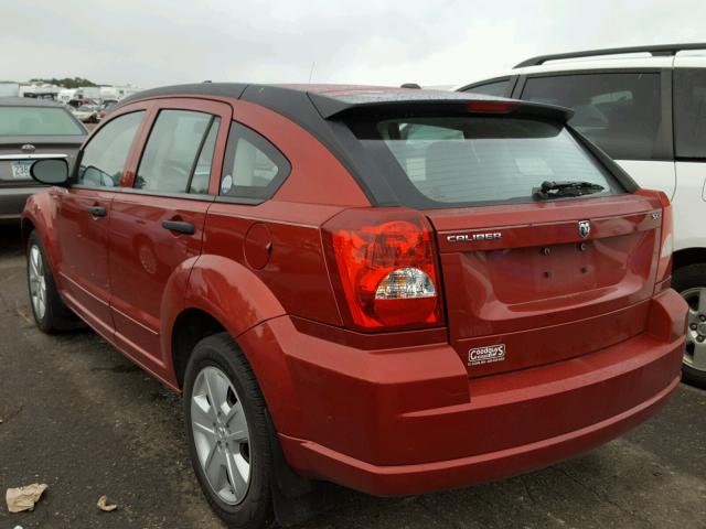 1B3HB48B17D340613 - 2007 DODGE CALIBER RED photo 3