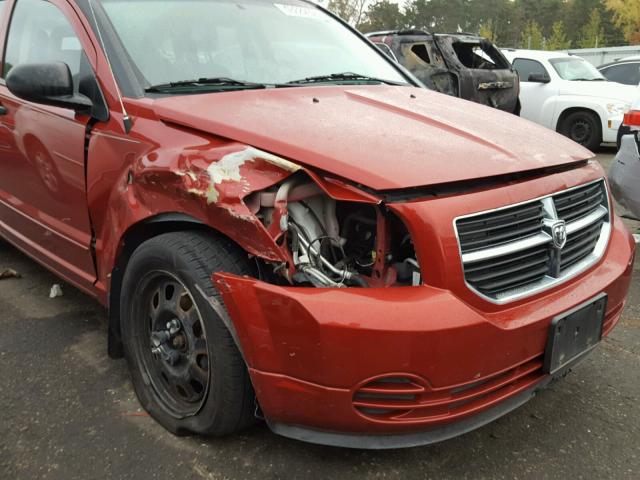 1B3HB48B17D340613 - 2007 DODGE CALIBER RED photo 9