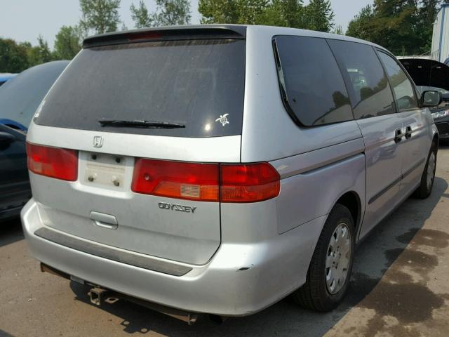 2HKRL18541H587988 - 2001 HONDA ODYSSEY LX SILVER photo 4