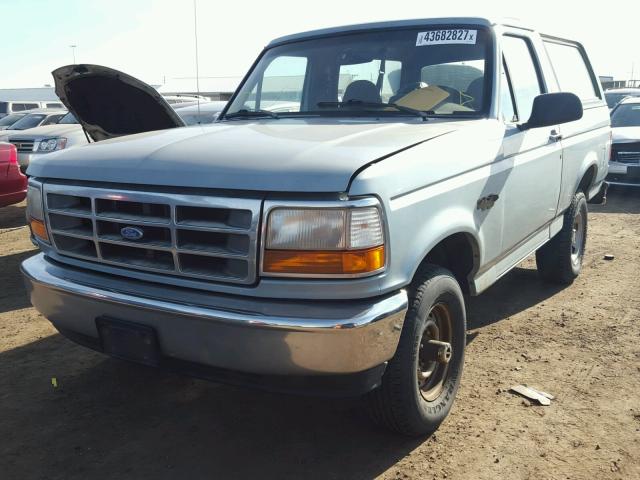 1FMEU15NXTLB75505 - 1996 FORD BRONCO U10 TEAL photo 2