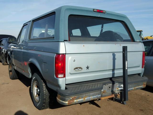 1FMEU15NXTLB75505 - 1996 FORD BRONCO U10 TEAL photo 3