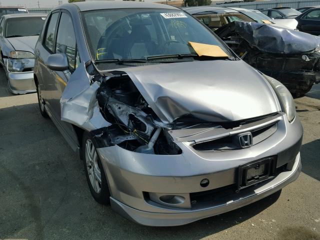 JHMGD38667S028525 - 2007 HONDA FIT GRAY photo 1