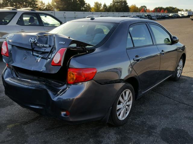 1NXBU40E39Z109022 - 2009 TOYOTA COROLLA GRAY photo 4