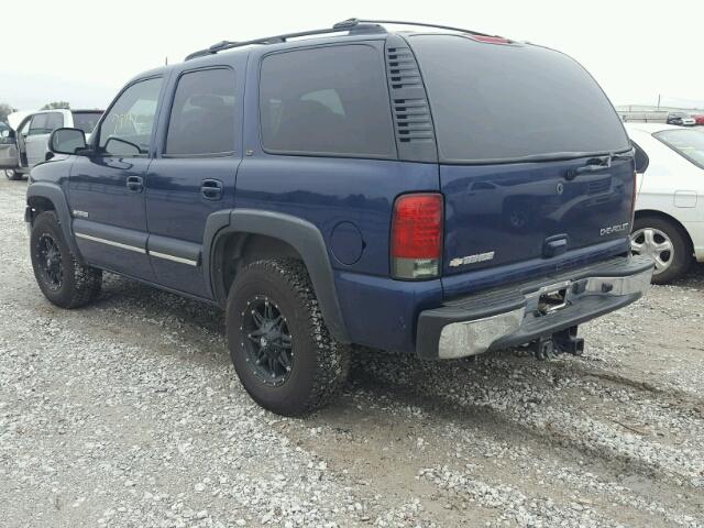 1GNEK13Z43J252503 - 2003 CHEVROLET TAHOE BLUE photo 3