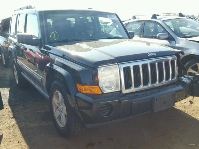 1J8HG48K77C546744 - 2007 JEEP COMMANDER BLACK photo 1