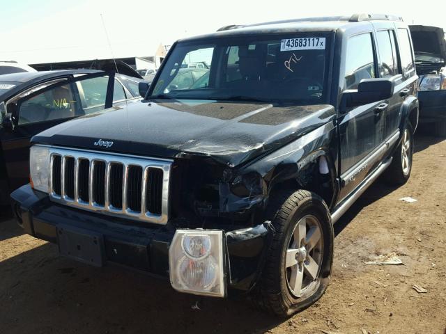 1J8HG48K77C546744 - 2007 JEEP COMMANDER BLACK photo 2