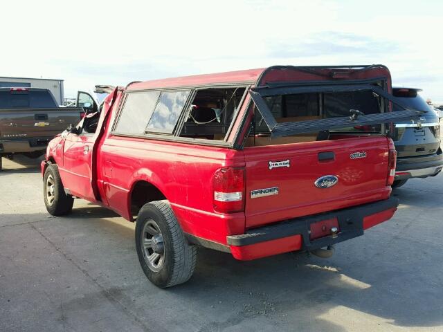 1FTYR10U06PA02171 - 2006 FORD RANGER RED photo 3