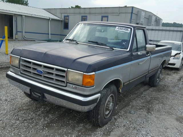 1FTHF25G5JPB74910 - 1988 FORD F250 BLUE photo 2