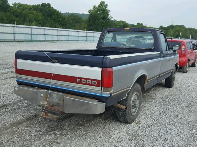 1FTHF25G5JPB74910 - 1988 FORD F250 BLUE photo 4