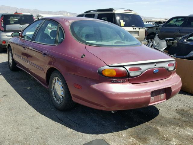 1FALP53S6TA102118 - 1996 FORD TAURUS LX BURGUNDY photo 3