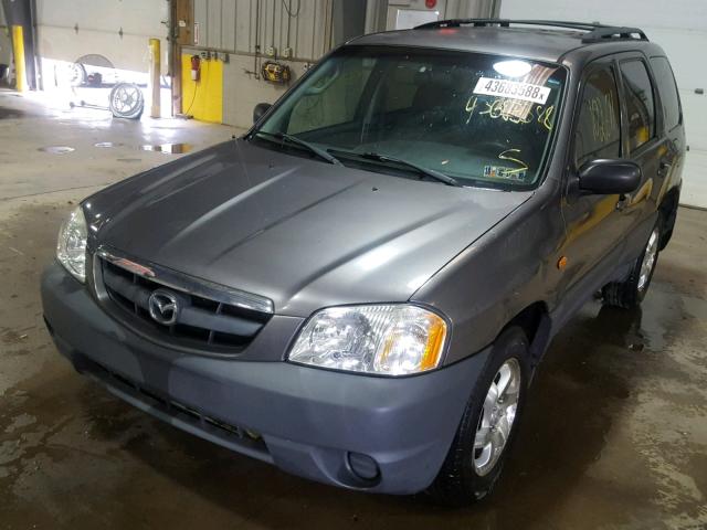 4F2YZ92B43KM45409 - 2003 MAZDA TRIBUTE DX GRAY photo 2