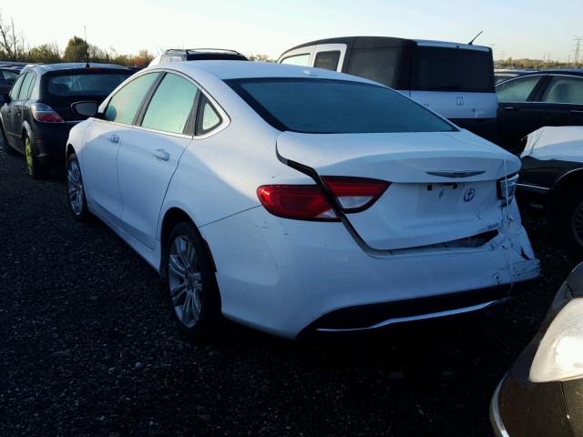 1C3CCCAB2FN542335 - 2015 CHRYSLER 200 LIMITE WHITE photo 3