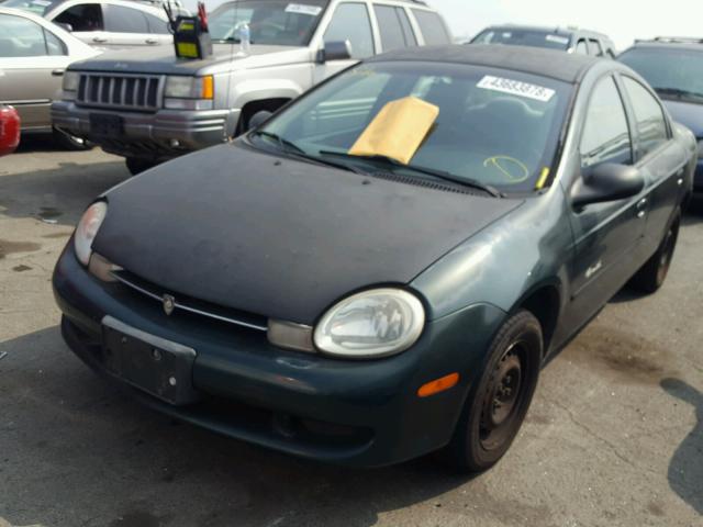 1P3ES46C8YD506513 - 2000 PLYMOUTH NEON BASE GREEN photo 2