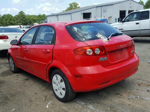 KL5JD66ZX7K594456 - 2007 SUZUKI RENO BASE RED photo 3