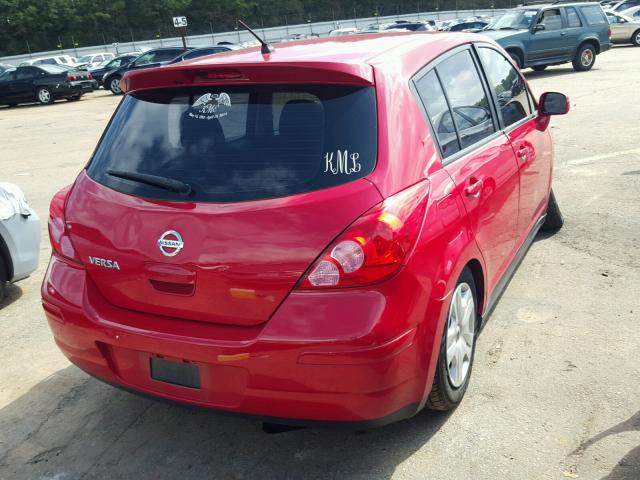 3N1BC1CP6CK281011 - 2012 NISSAN VERSA RED photo 4