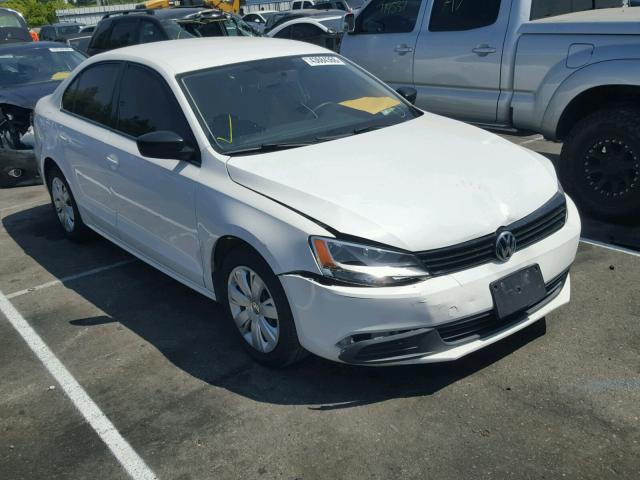 3VW2K7AJ6EM241517 - 2014 VOLKSWAGEN JETTA BASE WHITE photo 1