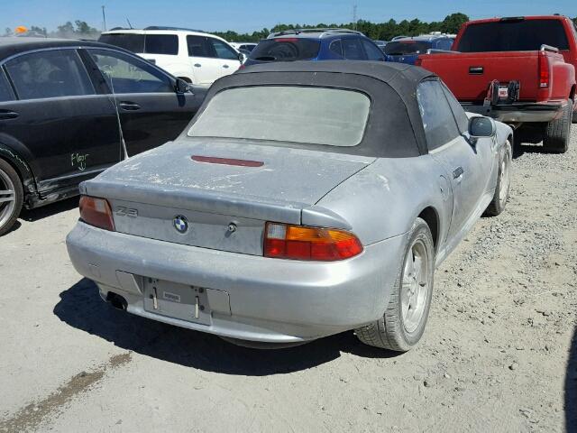 4USCH732XVLB80067 - 1997 BMW Z3 SILVER photo 4