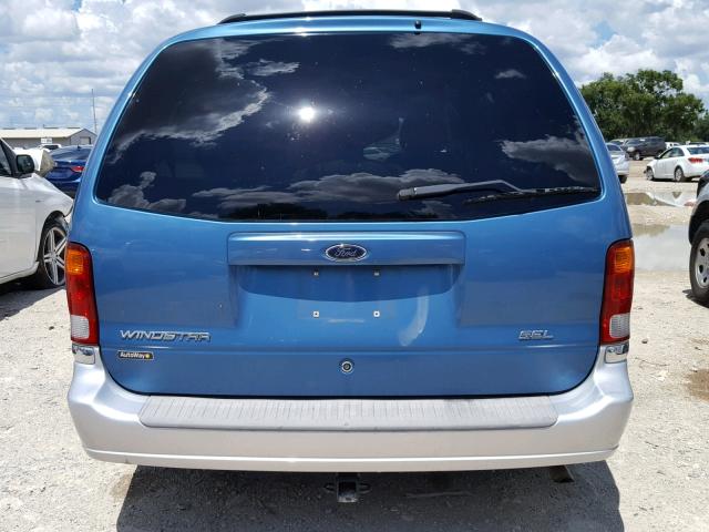 2FMZA53431BA89560 - 2001 FORD WINDSTAR S BLUE photo 9