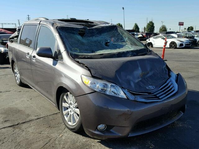 5TDYK3DC5CS197476 - 2012 TOYOTA SIENNA XLE CHARCOAL photo 1