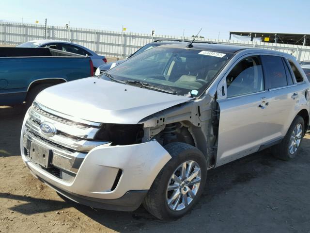 2FMDK3KC1BBA43246 - 2011 FORD EDGE LIMIT SILVER photo 2