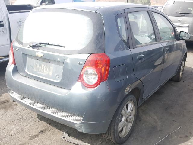 KL1TD6DE4AB133917 - 2010 CHEVROLET AVEO LS GREEN photo 4