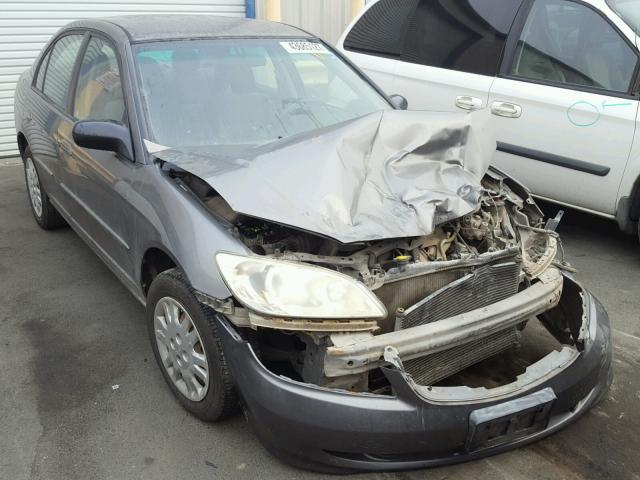 2HGES15554H590984 - 2004 HONDA CIVIC LX GRAY photo 1