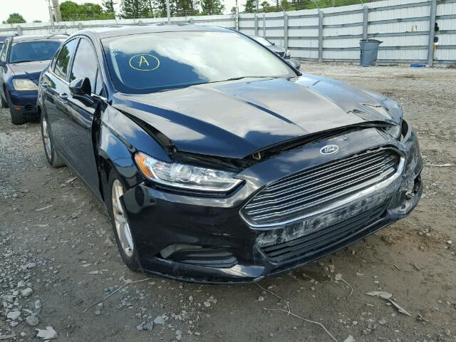 3FA6P0H70FR162698 - 2015 FORD FUSION SE BLACK photo 1