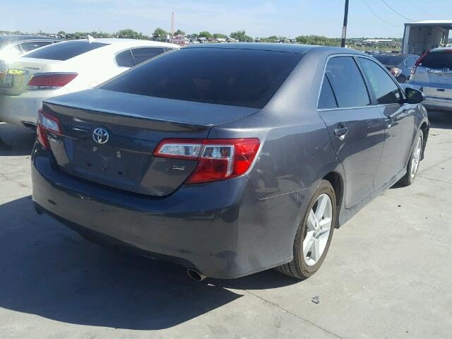 4T1BF1FK3EU364916 - 2014 TOYOTA CAMRY L GRAY photo 4