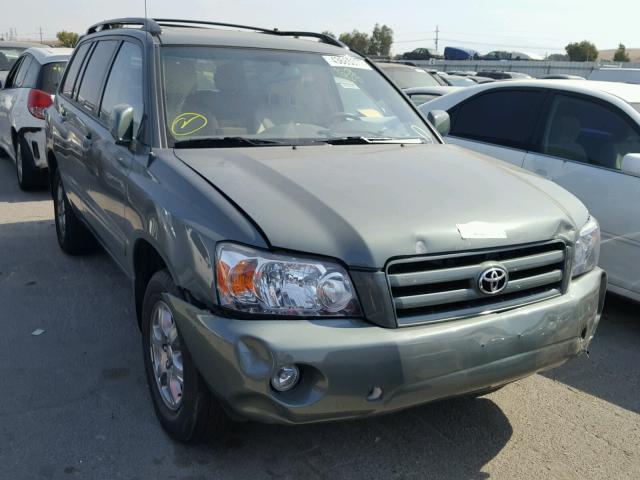 JTEDP21A470141739 - 2007 TOYOTA HIGHLANDER GREEN photo 1