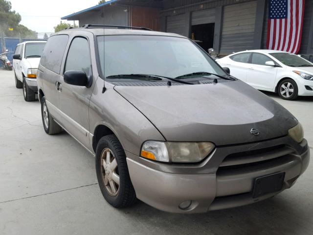 4N2ZN16T91D814963 - 2001 NISSAN QUEST SE BROWN photo 1