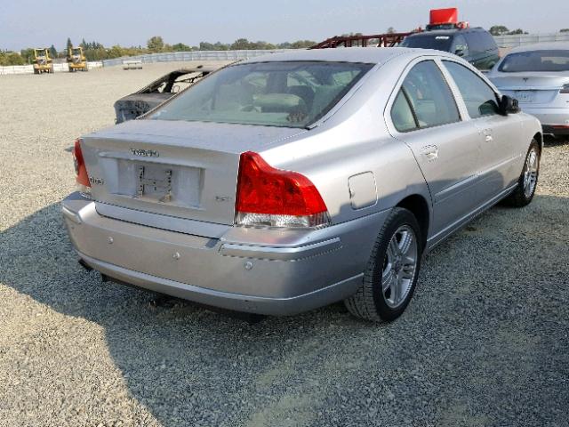 YV1RS592582681818 - 2008 VOLVO S60 2.5T SILVER photo 4