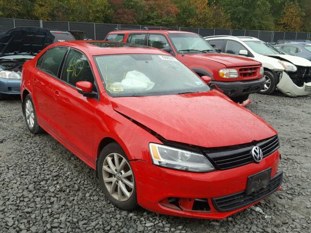 3VWDZ7AJ8BM356636 - 2011 VOLKSWAGEN JETTA SE 红色 照片 1