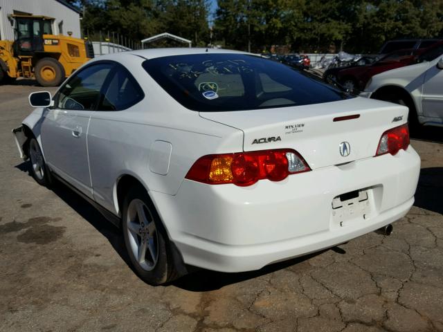 JH4DC54854S016175 - 2004 ACURA RSX WHITE photo 3